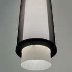 Slim Skin Vertical Pendant - Black / Opal