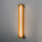 Slim Skin Wall Sconce - Brass / Clear Groove