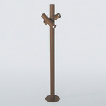 Tube Outdoor Bollard 120V - Corten