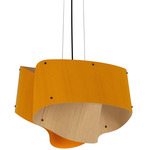 Carlotta Pendant - Black / Ocher / Ash