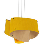 Carlotta Pendant - Black / Yellow / Ash