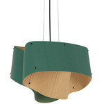 Carlotta Pendant - Black / Petrol / Ash