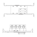 Canopy/Junction Box and WiZ Bridgebox for TruColor RGBTW - Black