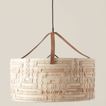 Cestino Chandelier - Black / Natural