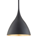 Agnes Bell Pendant - Overstock - Matte Black
