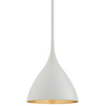 Agnes Bell Pendant - Overstock - Plaster White