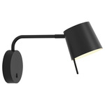 Miura Swing Arm Wall Sconce - Overstock - Matte Black / Matte Black
