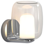 Aquina Wall Sconce - Overstock - Polished Chrome / Clear