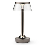 Bon Jour Unplugged Portable Table Lamp - Black Chrome