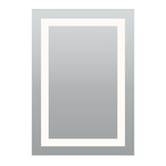 Plaza Large Surface Mount Mirror - Mirror / Frosted