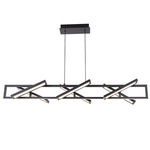 Helix Linear Pendant - Matte Black / White