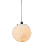 Stone Pendant - Matte Black / Alabaster