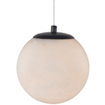 Stone Pendant - Matte Black / Alabaster