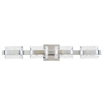 Jojo Bathroom Vanity Light - Brushed Nickel / Clear