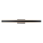 Camy Bathroom Vanity Light - Matte Black / Frosted