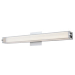 Macie Square Bathroom Vanity Light - Chrome