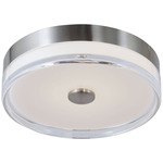 Iris Color-Select Ceiling Light - Brushed Nickel / Frosted