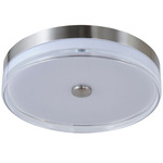 Iris Color-Select Ceiling Light - Brushed Nickel / Frosted