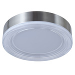 Waves Color-Select Ceiling Light - Brushed Nickel / Frosted