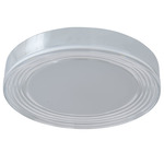 Waves Color-Select Ceiling Light - Chrome / Frosted