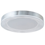 Waves Color-Select Ceiling Light - Chrome / Frosted