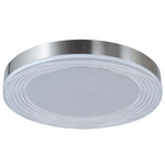 Waves Color-Select Ceiling Light - Brushed Nickel / Frosted