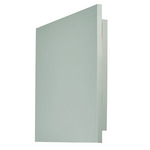 Mona Lisa Outdoor Square Wall Sconce - Silica / Frosted