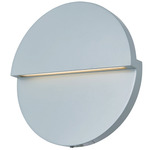 Mona Lisa Outdoor Round Wall Sconce - Silica / Frosted