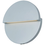 Mona Lisa Outdoor Round Wall Sconce - Silica / Frosted
