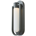 Siren Outdoor Wall Sconce - Matte Black / Frosted
