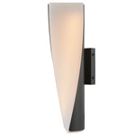 Vortex Color-Select Wall Sconce - Matte Black / White