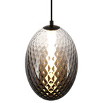 Celeste Pendant - Gunmetal / Smoke
