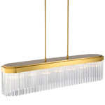 Emma Island Light - Brushed Brass / Clear