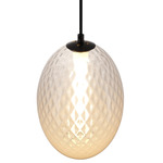 Celeste Pendant - Gunmetal / White