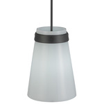 Dahlia Cone Pendant - Black / White
