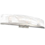 Skye Bathroom Vanity Light - Brushed Nickel / Wispy White