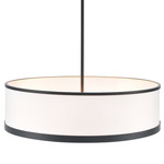 High Street Large Pendant - Black / White