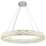Elegance Color-Select Ring Chandelier - Polished Nickel