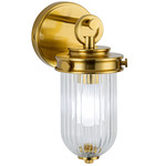 Myla Wall Sconce - Vintage Brass / Clear