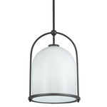 Dahlia Bell Pendant - Black / White