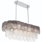Bianca Island Light - Polished Nickel / Smoke / Clear Bianca Island Light - Polished Nickel / Smoke / Clear