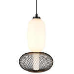 Ace Pendant - Black / Black / White