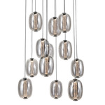 Vega Chandelier - Black / Smoke