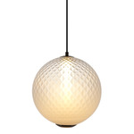 Celeste Pendant - Gunmetal / White
