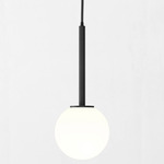 Tacoma Round Pendant - Black / White