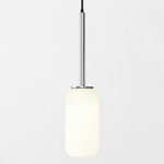 Tacoma Reed Pendant - Chrome / White