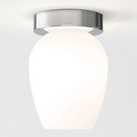 Tacoma Tulip Wall / Ceiling Light - Chrome / White