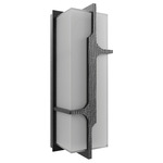 Avenue Outdoor Bar Wall Light - Black / Frosted