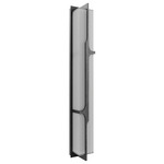 Avenue Outdoor Bar Wall Light - Black / Frosted