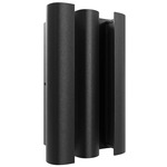 Avenue Outdoor Double Curved Wall Light - Black